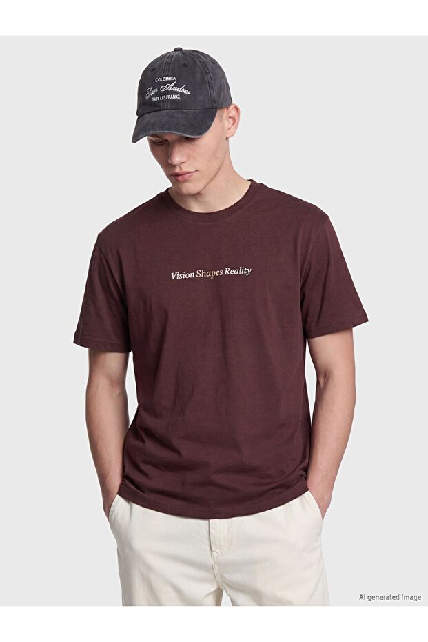 Crew Neck Printed Men's T-Shirt