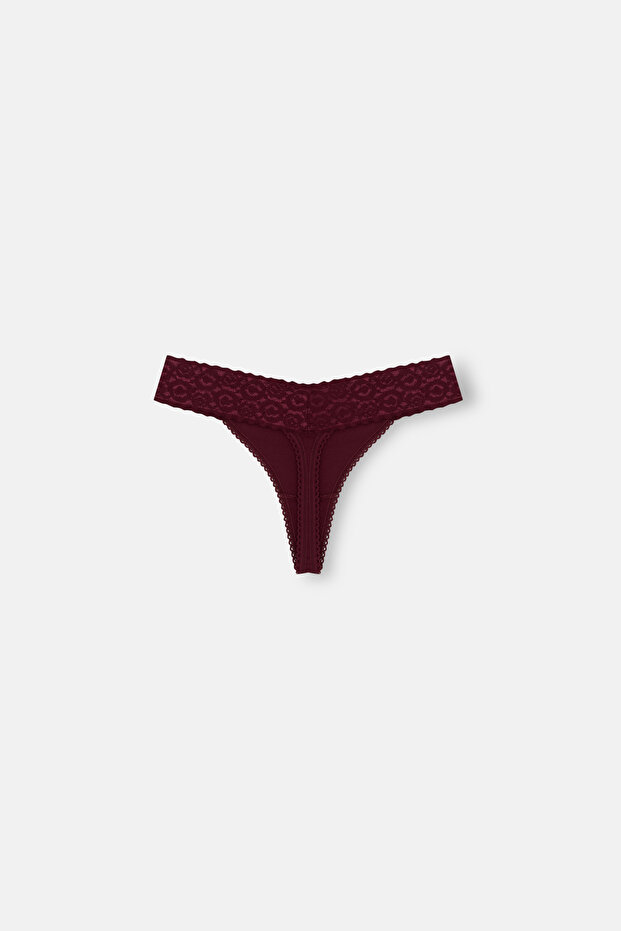 3'lü Düşük Bel String Külot - 5