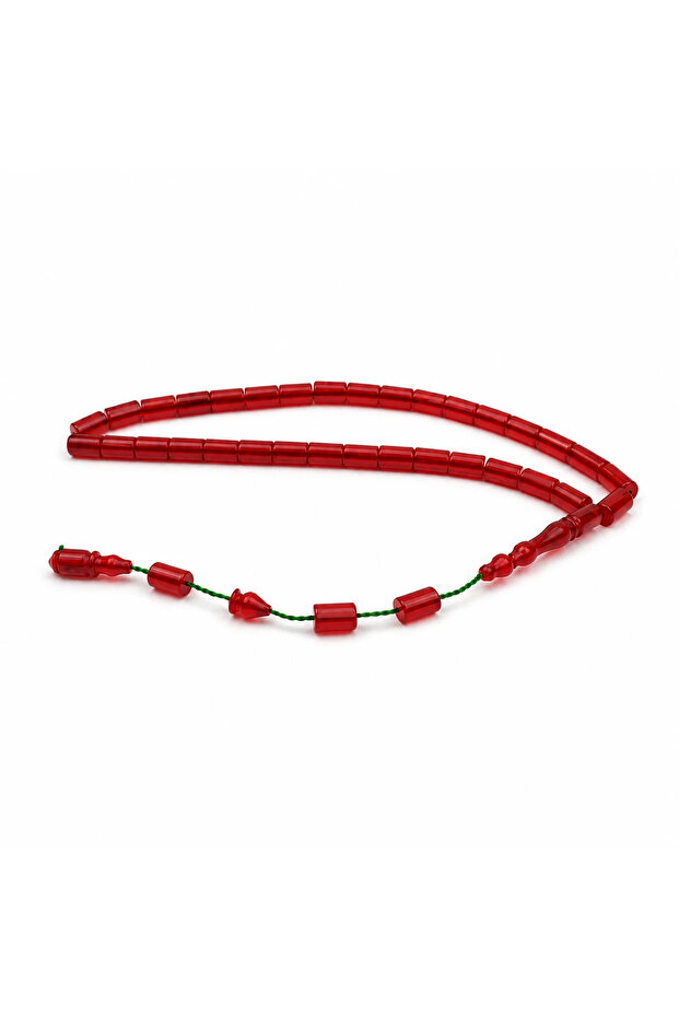 Red Cut Model Fire Amber Rosary