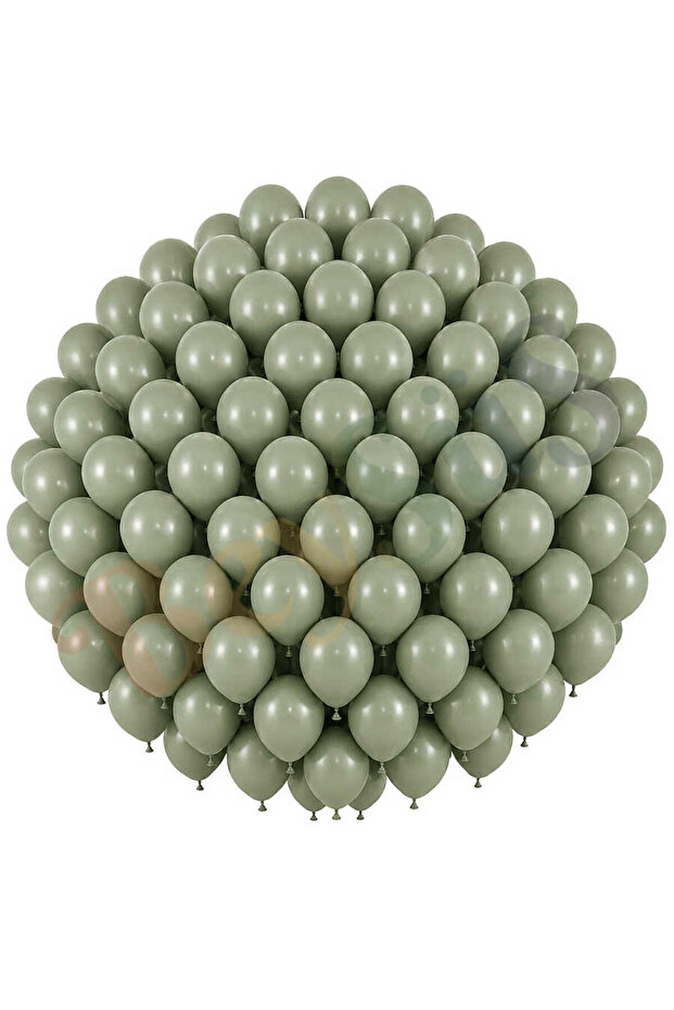 Sage Green Color Latex Retro Balloon (30 cm) - 100 Pieces