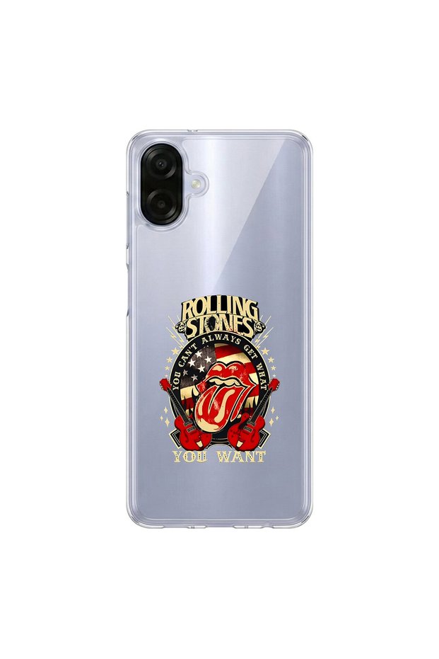 Samsung Galaxy A07 Compatible Metal 15 Design Transparent Case