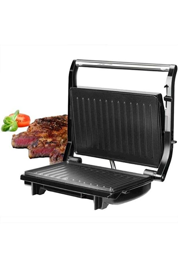 Portable Grill Maker 2 Slice Sandwich Toaster with Non Stick Heating Plates