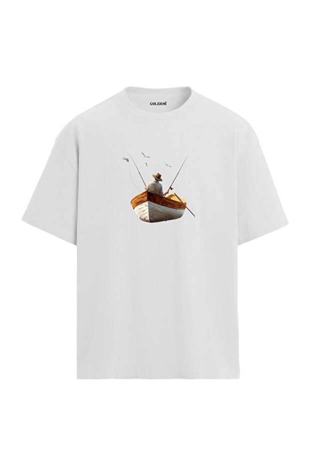 Fishing Calm Life Design Oversize T-Shirt