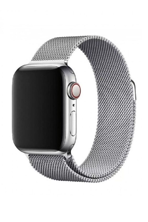 Apple Watch 38mm 40mm 41mm Stainless Steel Milanese Mesh Band Magnetic Loop Replacement Strap Silver