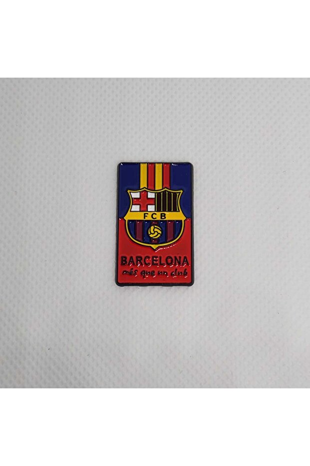 FCB Barceilona Metal Sticker, Decorative Multicolour, Glossy Finish, Self-Adhesive, Rectangle, for i