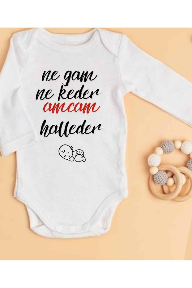Uncle Written Baby Bodysuit 100% Cotton 112