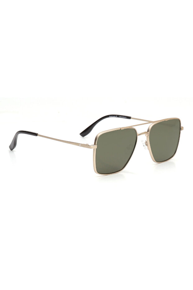 Polarized Sunglasses Gold Frame Brown Mirror Lens 57mm - M8033BR2PV