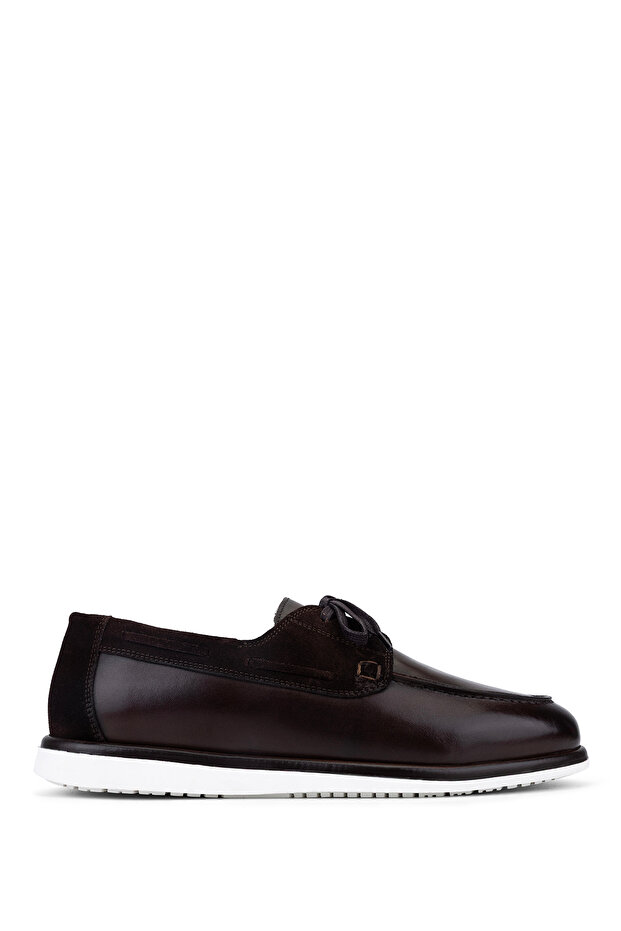 Men's Genuine Leather Brown Casual Shoes