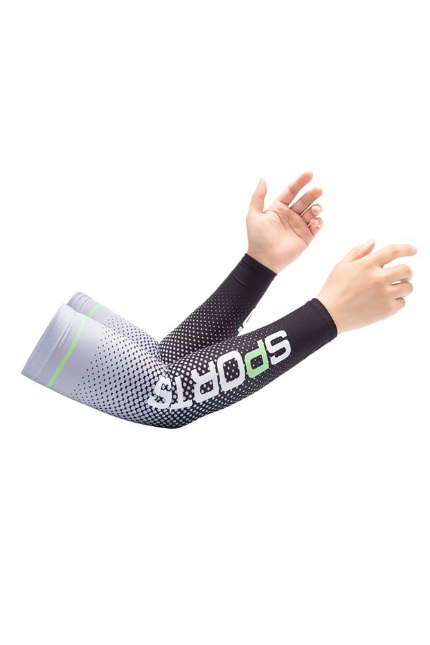 Silver GTUBIKE New Ice Silk Sun Protection Sleeves Summer Riding Quick Dry Breathable Sports Fishing