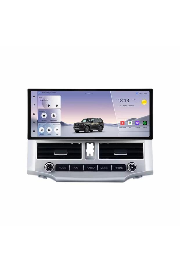 Android Car Stereo 12.3 Inch 2+32 For Toyota 4 Runner 2007-2021 IPS.QLED Touch Screen with AHD Camera Included