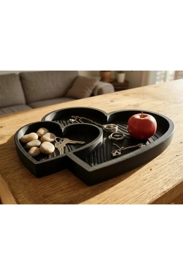 Decorative Bowl Braided Hearts Small Objects
