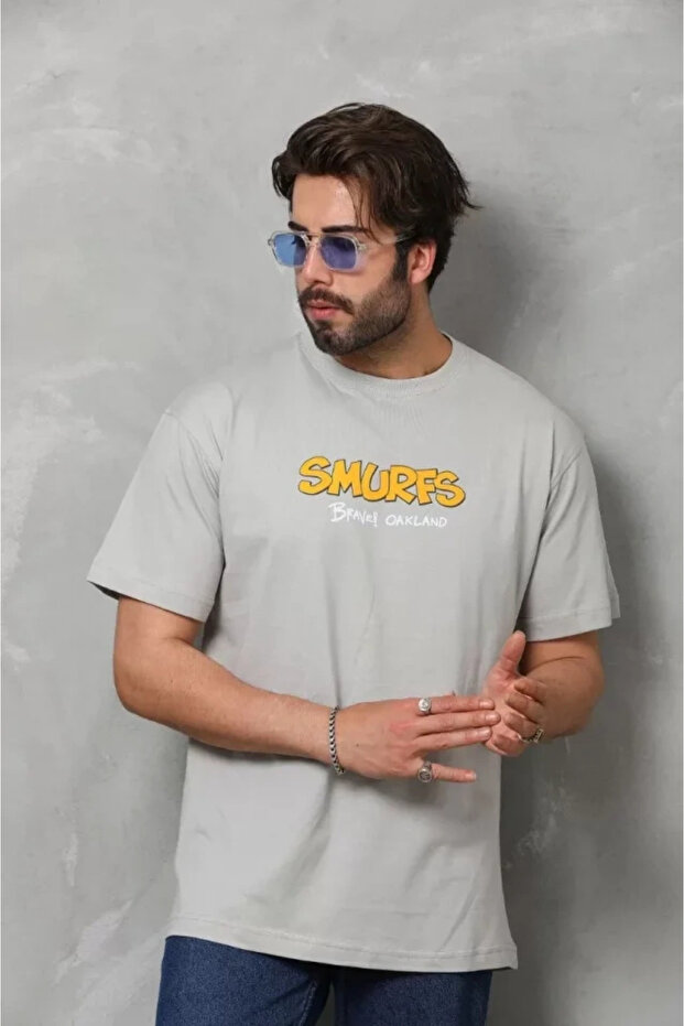 Unisex Basic Crew Neck Oversize Tshirt - 4