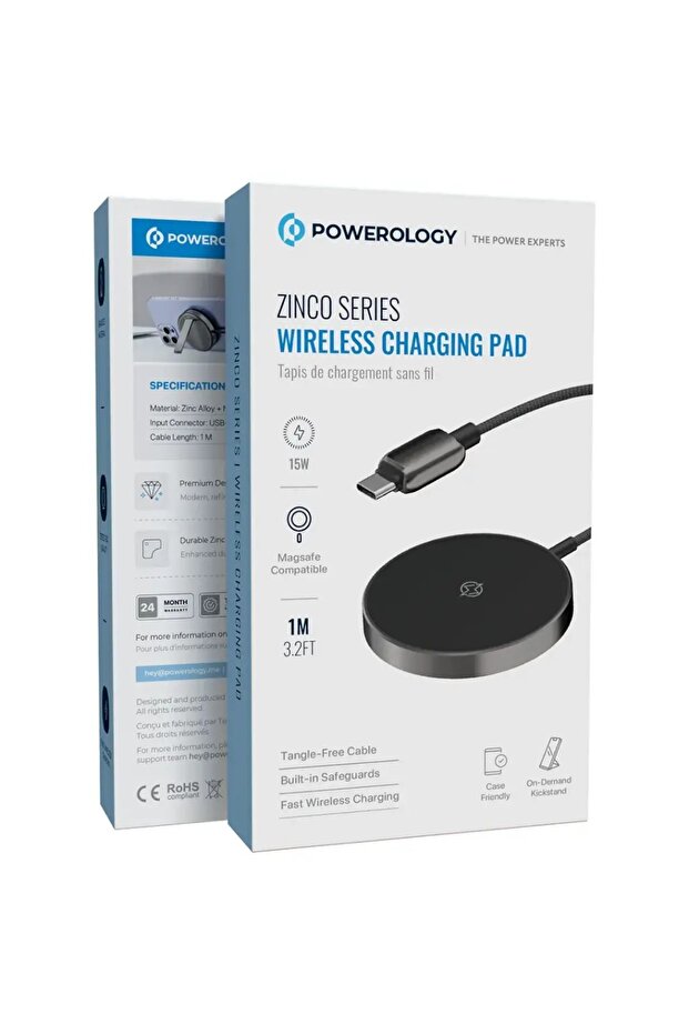 Zinco Series Wireless Charging Pad Dark Gray