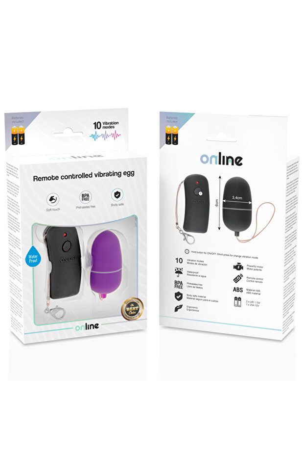 Ou Vibrator cu Telecomanda Violet - 4