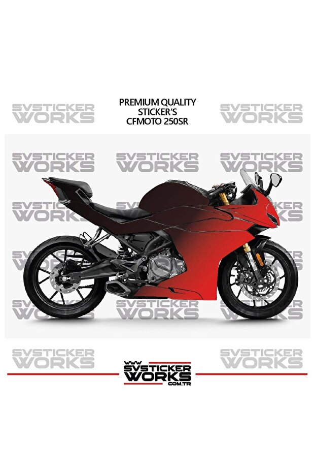 ملصق طلاء CFMOTO 250SR ثنائي اللون، طقم جاهز لطلاء المحرك، عالي الجودة