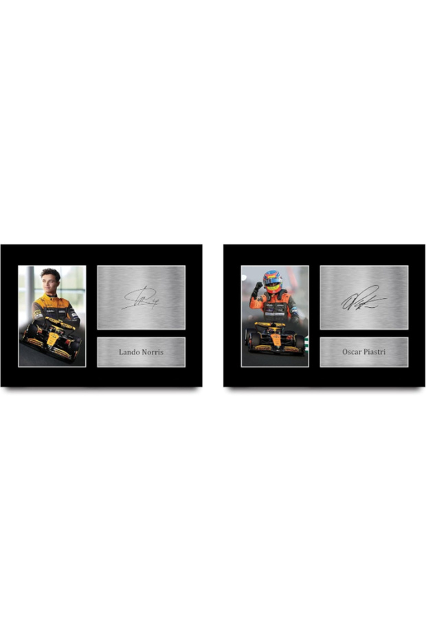 Norris & Piastri Gifts Printed Signed Autograph Picture for F1 Formula 1 Racing Fans - A4