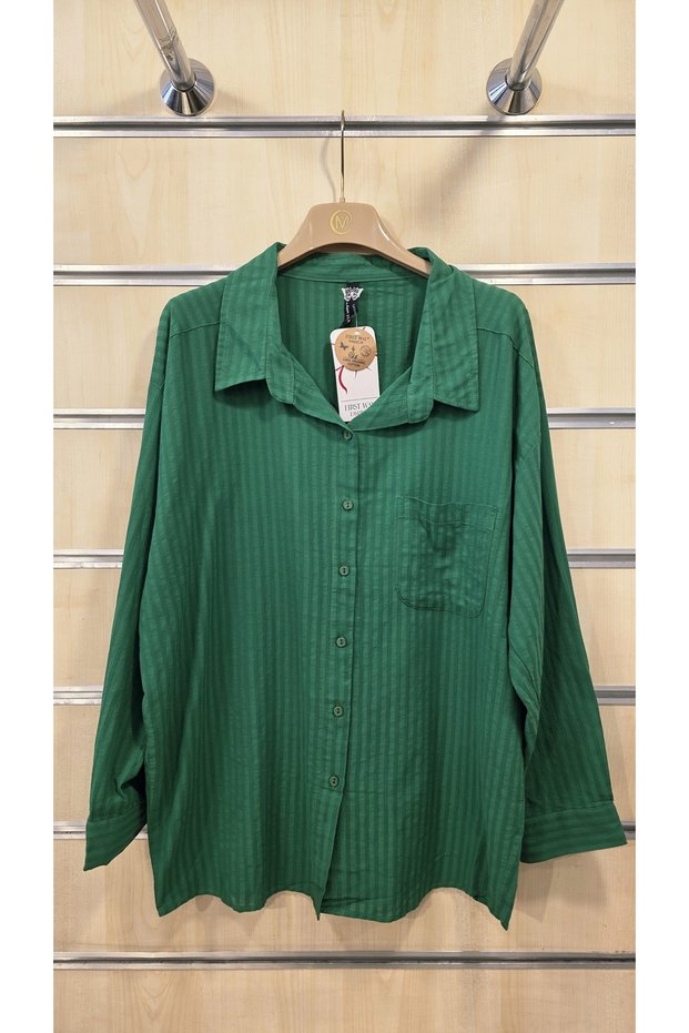 Women's Striped Cotton Shirt 100% Organic Cotton