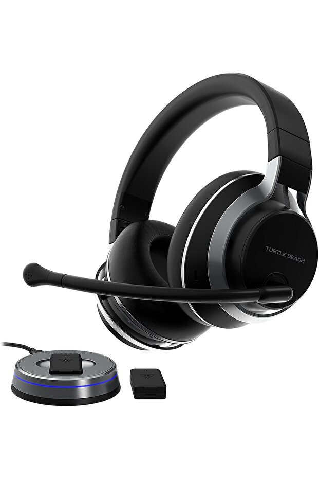 سماعة ألعاب لاسلكية متعددة المنصات من تيرتل بيتش ستيلث برو مع خاصية إلغاء الضوضاء لأجهزة إكس بوكس سيريس إس وون وبلايستيشن 5 و4
