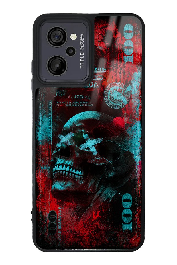 Casper M45 Red Neon Skull Chaos Design Glossy Phone Case