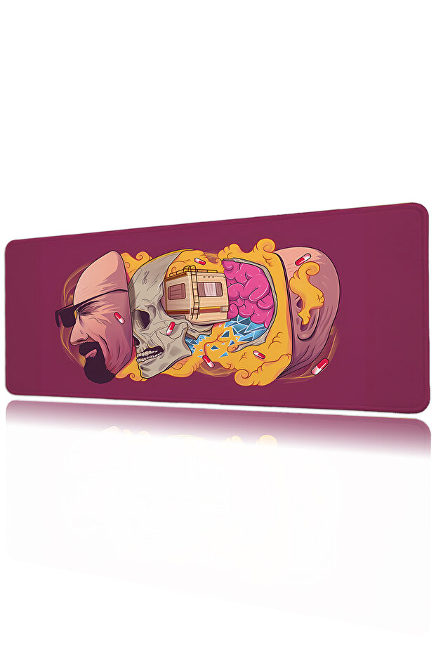 Breaking Bad 40X90 Patterned Digital Printed Gaming Mousepad XXL with Non-Slip Base