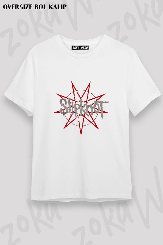Unisex Loose Fit Slipknot V46 Printed T-Shirt