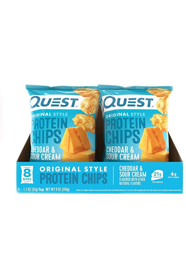 Nutrition Protein Chips Cheddar And Sour Cream,1.5oz