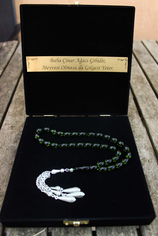 Certified Special Gift Boxed Fire Amber Prayer Beads Father's Day Valentine's Day Gift
