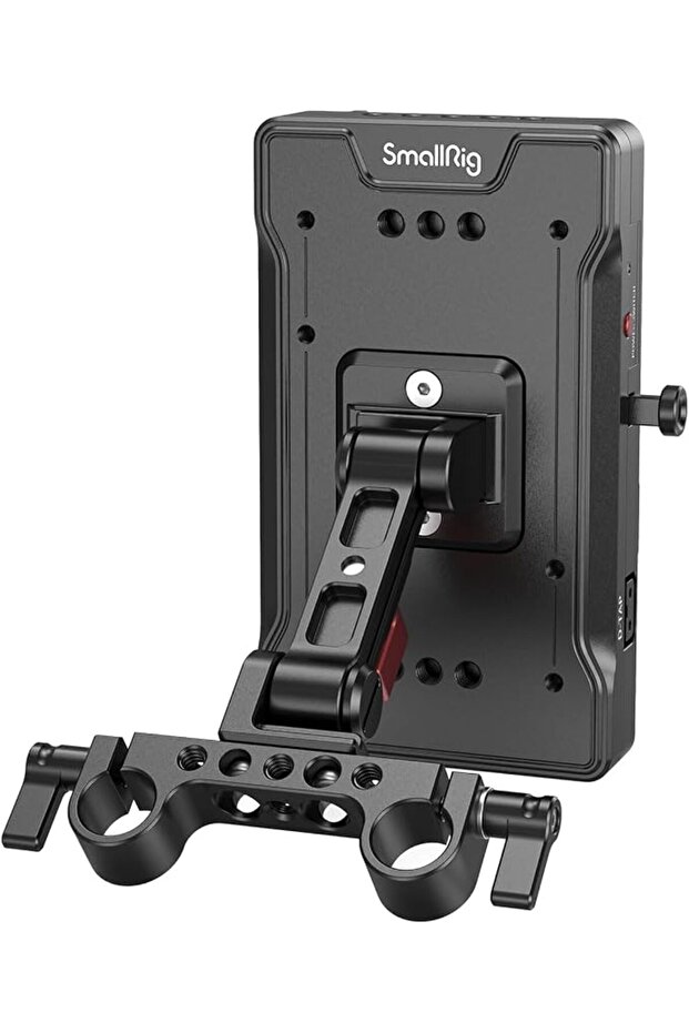لوحة محول بطارية V-Mount مع مشبك قضيب من