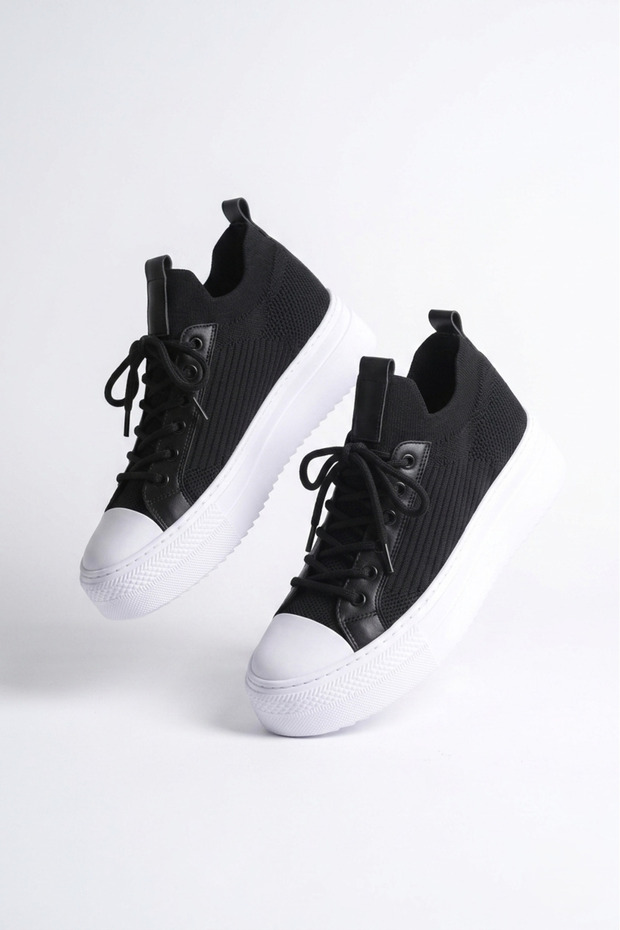 Zrc2601 Knitwear Premium Comfort Men's Shoes Black White