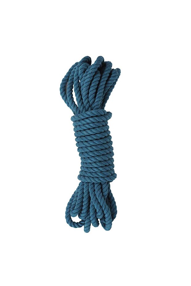 Cotton Rope 10mm 3 Twist Petrol Green (500g)