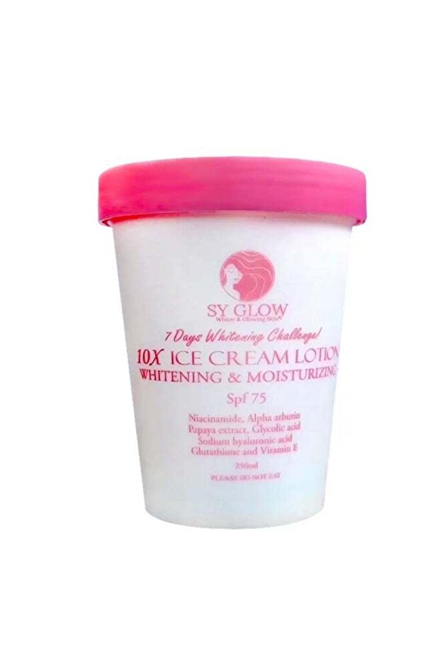 10X Ice Cream Lotion Whitening & Moisturizing SPF75 – 250ml
