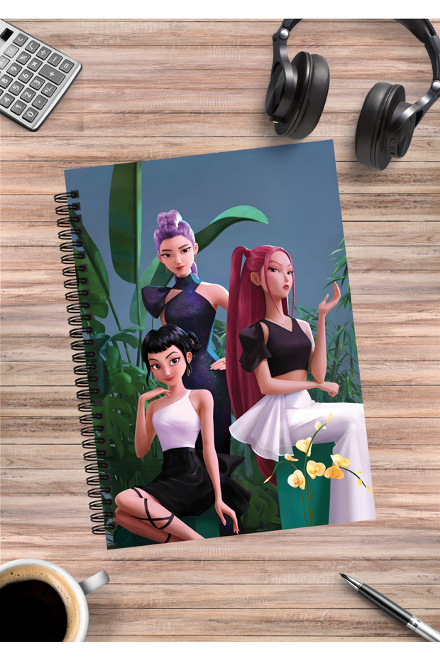 Kpop Demon Hunters Anime Spiral Notebook A5 (50 Sheets)
