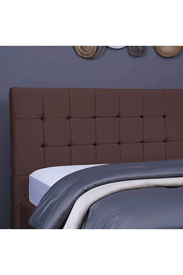 HERMONIA HEADBOARD VELVET BROWN L-180 : H-125 CM