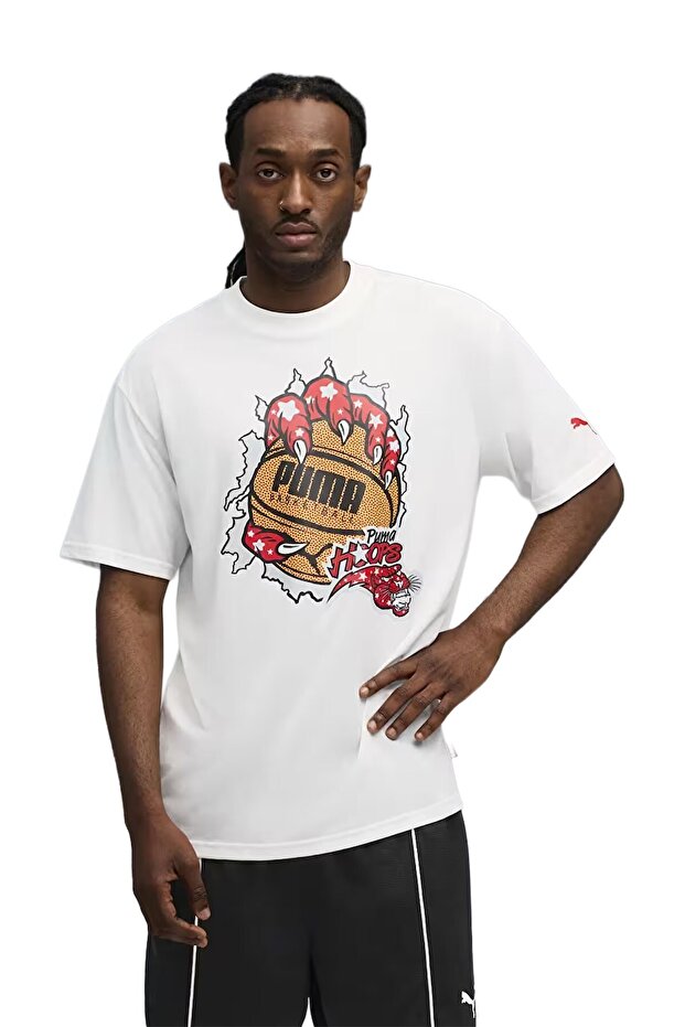 Regular Fit Baskılı Erkek T-Shirt Hoopaverse Tee 3 63289101 - 2