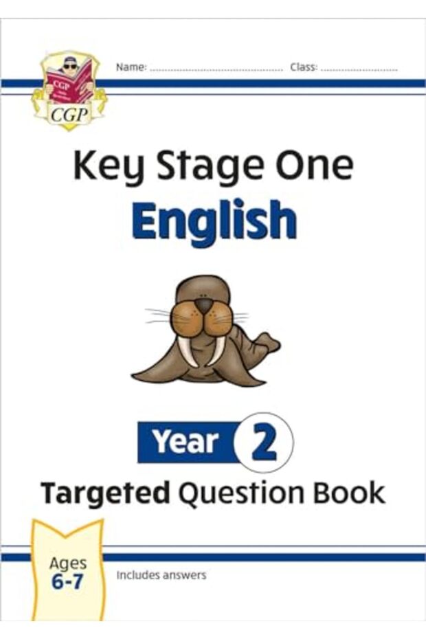كتاب الأسئلة المستهدفة الجديد لـ KS1 باللغة الإنجليزية للعام الثاني