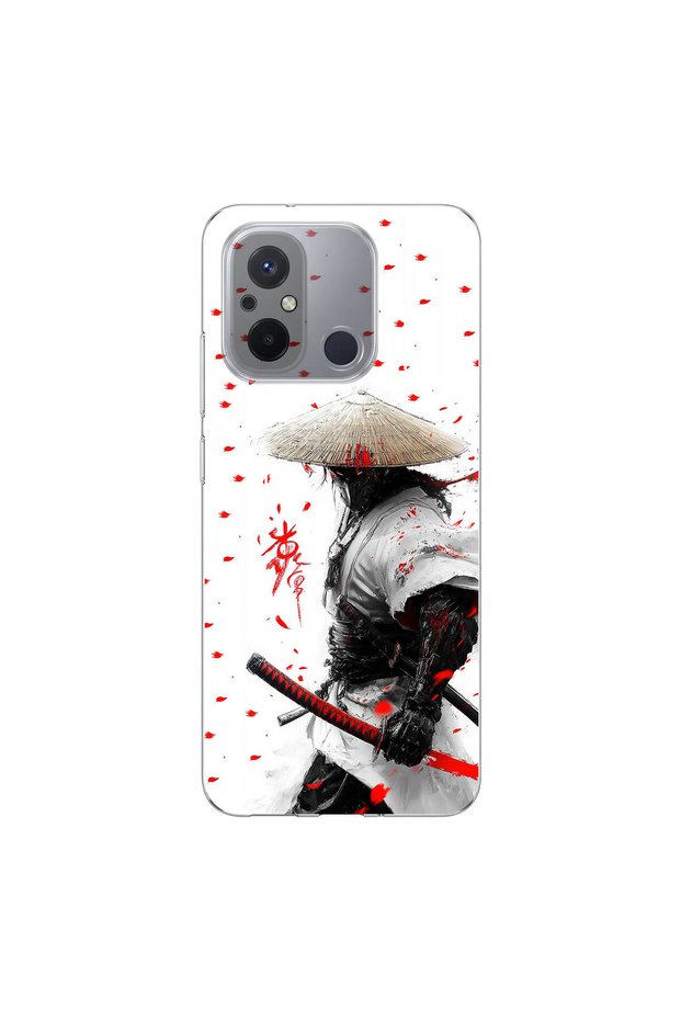 Redmi 12C Compatible Samurai 1 Design Transparent Case
