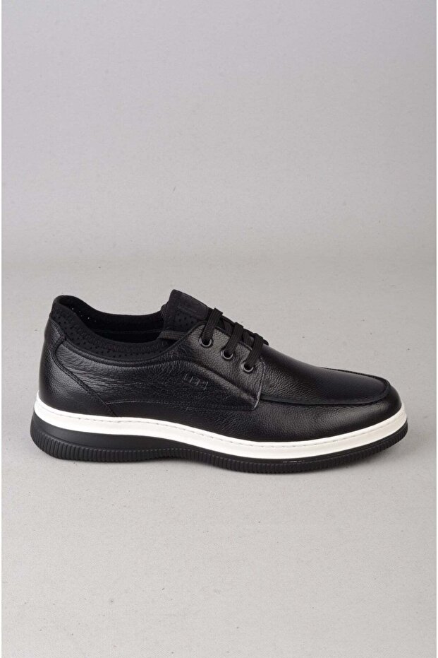 Libero H1095 Genuine Leather Men's Shoes Black-White