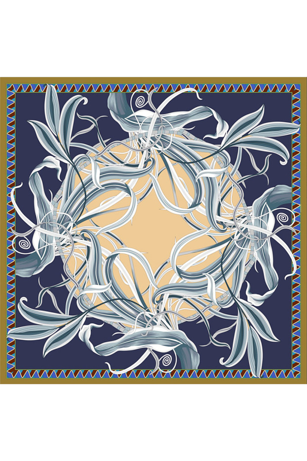 Silk Twill Scarf 2026 Avantgarde Series Double-Sided 100% Silk 90X90