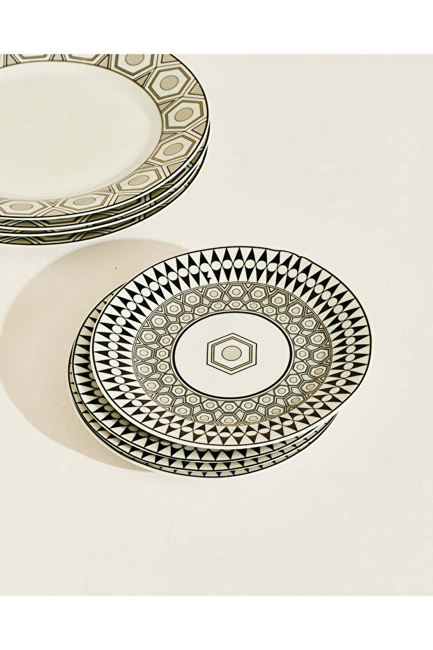 Assorted Geomatirc Dinner Set (20 Piece) - 4