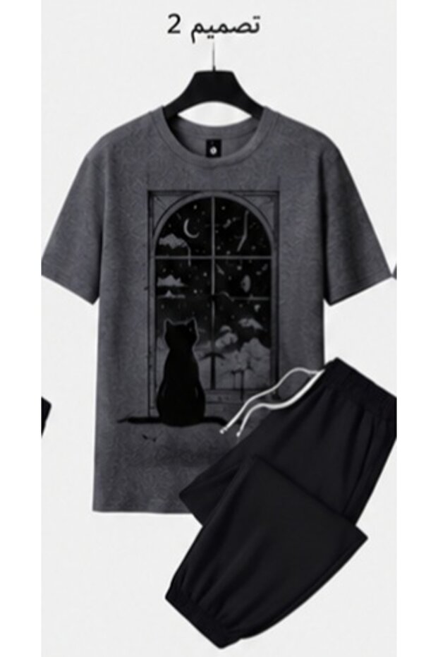 Unisex Oversize Shorts Set Short Sleeve T-Shirt Comfortable Fit Summer Casual Sports