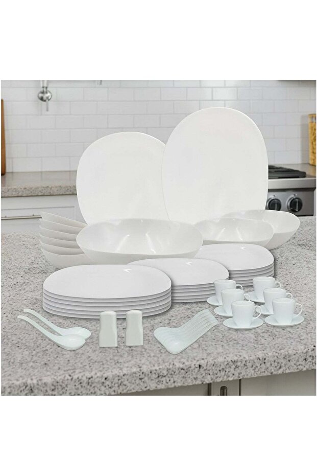 Melrich 50 Piece Opalware Dinner Set