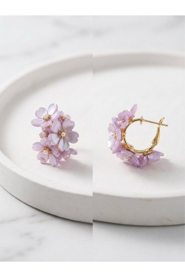Pink Daisy Earring