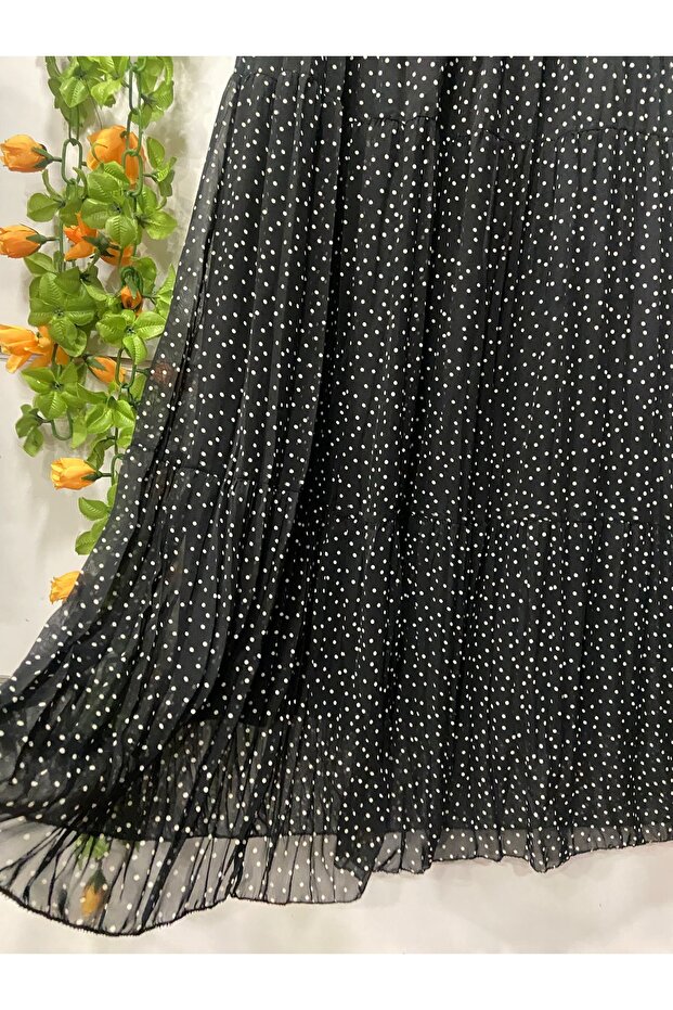 Patterned chiffon skirt lined - 2