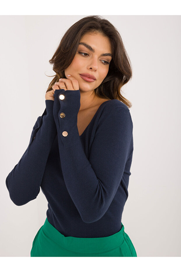 Pulover Dama Bleumarin - 3