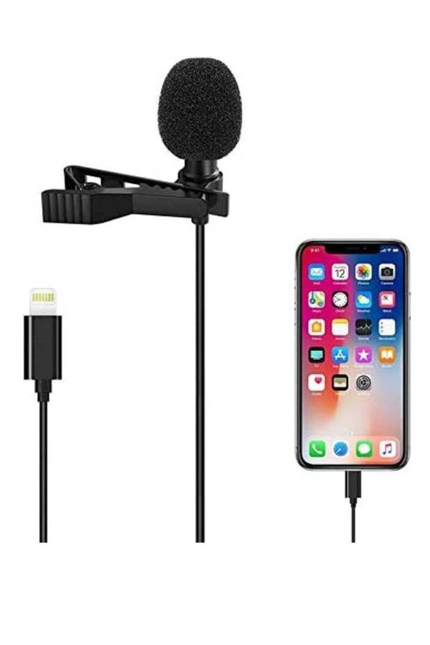 ELTRAZONE iPhone Lavalier Microphone - VD-LL1 Lightning Adapter Lav Lapel Clip-on Omnidirectional Condenser Mic