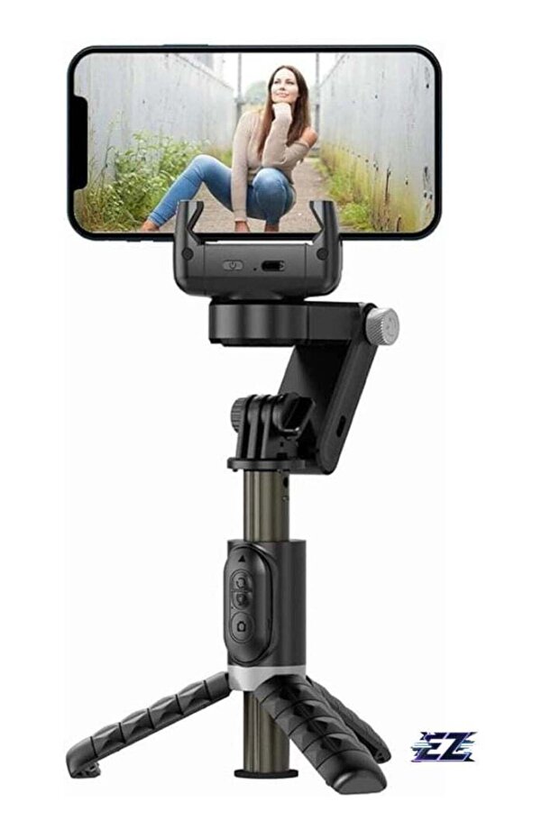 Gimbal Stabilizer for Smartphone with Extendable Selfie Stick and Tripod – 3-Axis Face Tracking, 360° Rotation, 4-in-1 Portable Phone Tripod for iPhone/Android