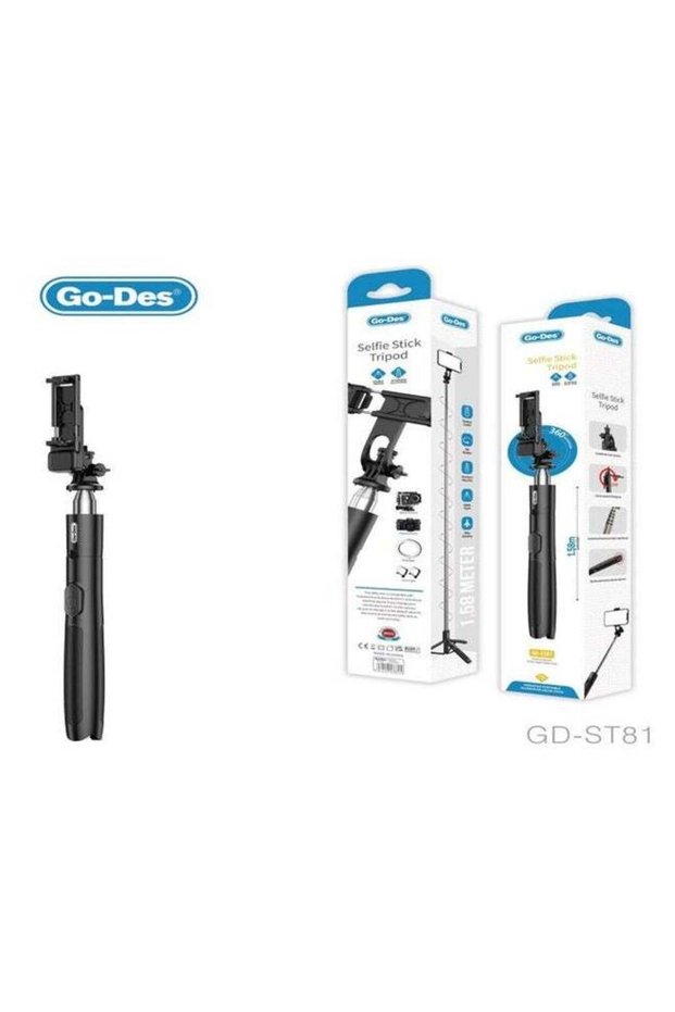 Wireless Selfie Stick Tripod with Telescopic Stand – Camera & Phone Holder for Outdoor Photography and Selfies