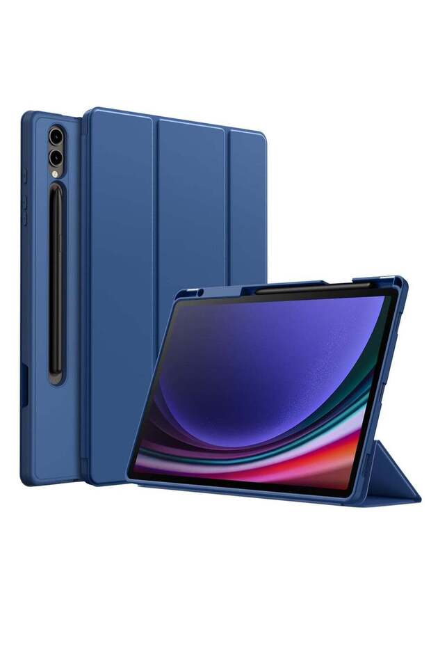Soft TPU Tri-Fold Stand Protective Cover for Samsung Galaxy Tab S10 Plus / Tab S9 Plus 12.4-Inch