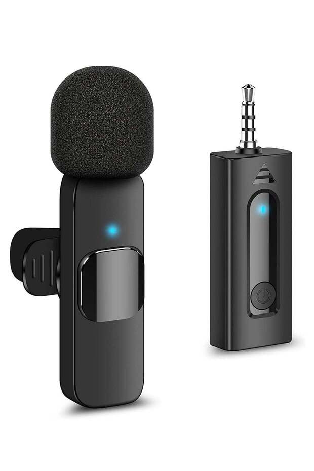 Professional Wireless Lavalier Microphone for iPhone, Android, Camera - Recording Condenser Mic