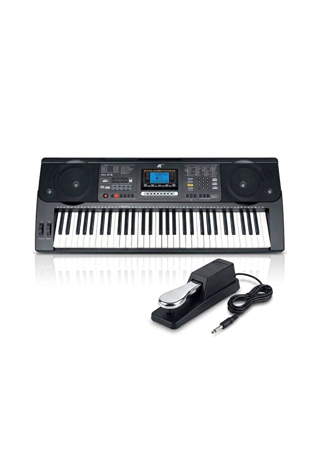 MK812 electronic organ keyboard 61 keys lighting piano keyboard for beginner With Sustain Pedal
